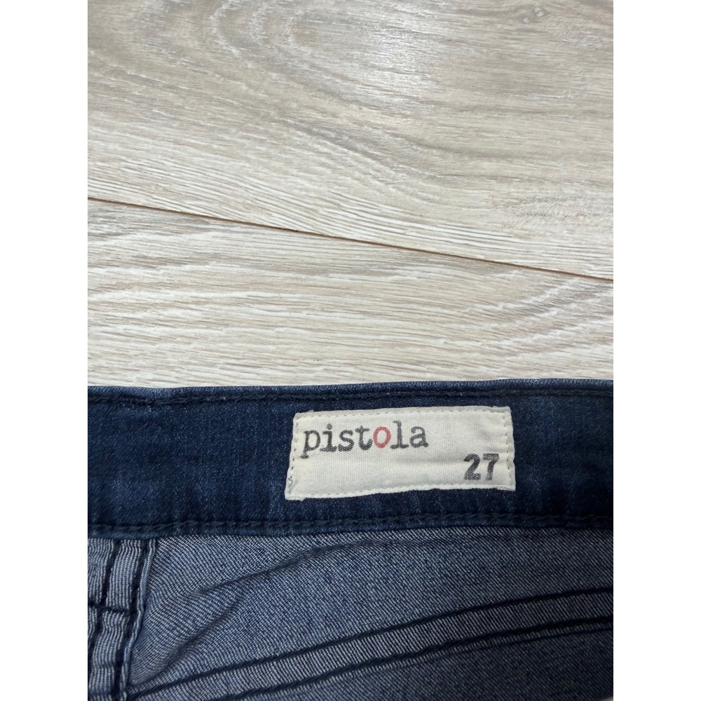 Pistola Dark Wash Skinny Jeans Size 27 P8683 Made USA Indigo Stretch Denim - Picture 2 of 9